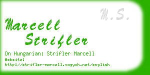 marcell strifler business card